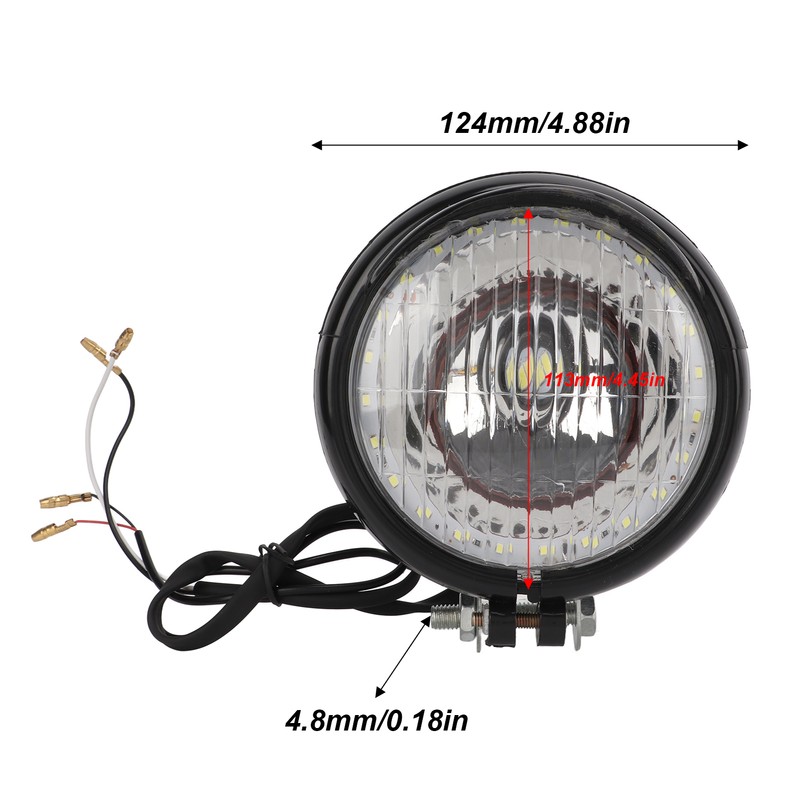 5in Motorcycle LED Headlight 12V Waterproof Energy Saving Universal Front