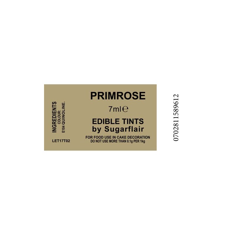 Sugarcraft Sugarflair Colour Blossom Tint Powder Dust Primrose 7ml