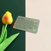 Boyfriend Wallet Insert Card Love Note Inspirational Birthday Greeting Mini