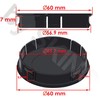Biomar Labs® 4 x 60mm 3D Wheel Hub Centre Caps