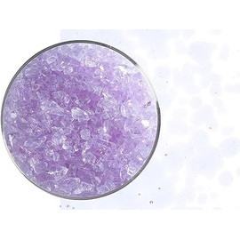 Lt Neo-Lavender Pale Transparent Glass Frit Coarse Bullseye COE 90 Fusible- 4 Ounces