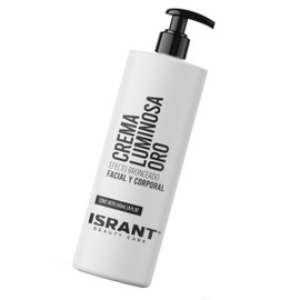 ISRANT | Crema Corporal Luminosa de Oro 480ml | Crema Facial Hidratante Facial | Skin Care Hidratación Profunda y Nutrición | Skincare Mejora la Elasticidad y Tono Uniforme