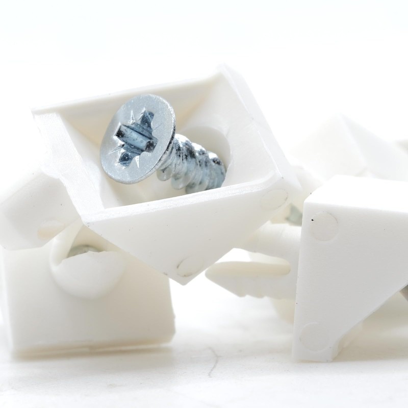 ReplacementScrews White Shelf Support Pins Compatible with IKEA Part 101558