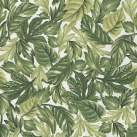 Timeless Treasures Ruth Leaves Cream 100% Cotton Fabric by The Yard