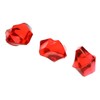 SQXBK Fake Ice Cube 100PCS 1cm/0.39inch Transparent Red Diamonds Ice