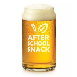 MIP 16 oz Beer Can Glass After School Snack Funny Teacher