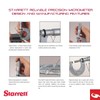 Starrett Outside Micrometer with One-Piece Spindle, Satin Chrome Finish and