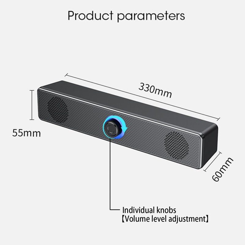 FAYAZ USB Computer Speakers, 40W Computer Soundbar for PC,Desktop Laptop,USB