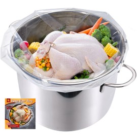 5 Gallon Bucket Liner Bags, 5.5 Mil, 5 Pack, Food Grade & BPA Free Brine Bags for Marinating & Food Storage