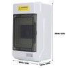 Distribution Box Waterproof 4 Way Plastic Junction Case Transparent Cover