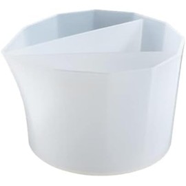 Resin Split Cup Set, Silicone Mixing Cups for Fluid Art, Acrylic Pouring, Resin Crafts Casting Supplies, Easy-Pour Spout (3 Grids Cup)