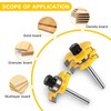 Tongue and Groove Router Bit Set 1/4 Inch Shank, UTRUSTTO