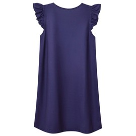 Jxstar Camisón a juego para niñas y muñecas, pijamas de princesa, vestido de noche con mangas aleteadas, Cat Moon, 4-5T