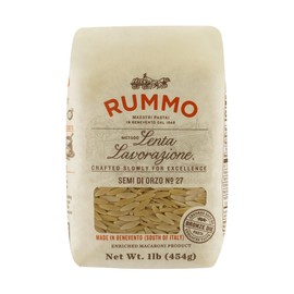 Rummo Semi Di Orzo Pasta N.27 - Orzo Pasta Noodles, Dry Pasta, Durum Wheat Orzo, Small Pasta, Imported from Italy - 16 Ounce (Pack of 3)