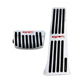 TDOFYH Aluminum Alloy Pedals Cover for K 5 2020-2024 2025 Non-Slip Auto No Drilling Aluminum Brake and Accelerator Pedal Covers 2PCS(Silver)