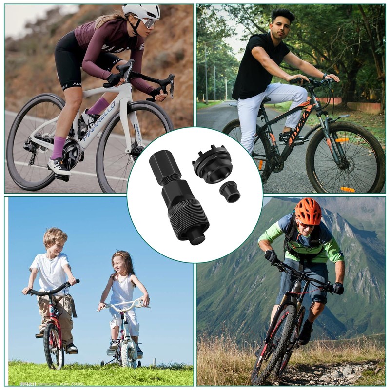 BEASAFY Bicycle Crank Puller, Lock Ring Tool, 43 mm Bottom