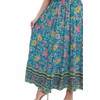 OSTOO Women's 2025 Summer Short Sleeves Boho Floral Print Tiered