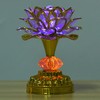 Dharma Set Buddhism Singing Buddha Lotus Lamp for Buddhist Music