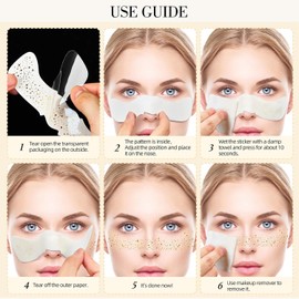 6 Pcs Tatuaje de Pecas Doradas, Pecas de Glitter Tattoo, Tatuajes Temporales de Pecas con Purpurina Dorada, Brillantes y Resistentes al Agua, para Fiestas, Festivales y Carnavales