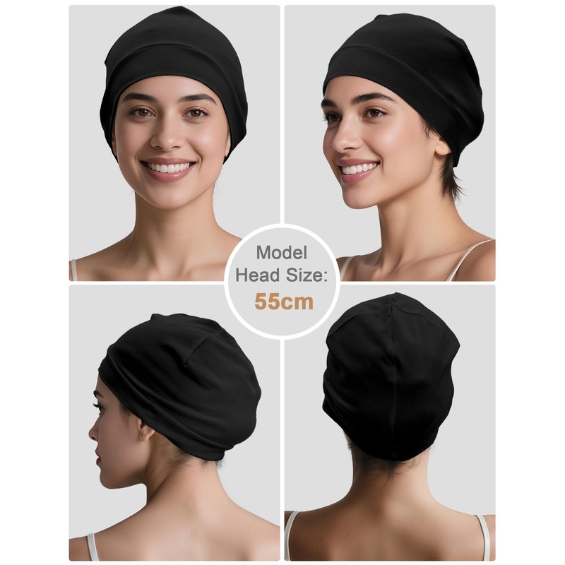 ROYBENS 97% Cotton Skull Caps Beanies for Men Women, Breathable