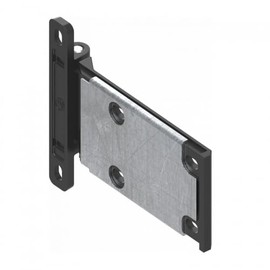 KINETIK MSystem® KM.SZN43U Door Hinge 120 x 60 mm 180° Right/Left Metal Hinge Die-Cast Zinc Black - Pack of 1