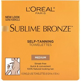 L'Oreal Paris Sublime Bronze Self-Tanning Towelettes for Body, 6 CT