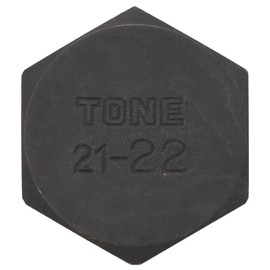 TONE BIT21-22 Impact Hexagon Bit (Replacement), Insertion Square Bit 0.8 inches (21 mm), Double Side Width 0.9 inches (22 mm)