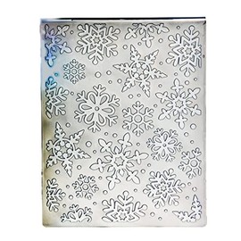 DDOUJOY Merry Christmas Snowflake Snowfall Plastic Embossing Folders for Card Making Scrapbooking and Other Paper Crafts