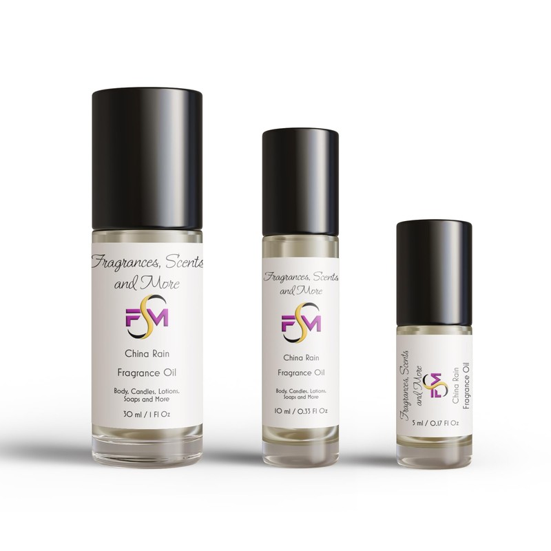 China Rain Fragrance Oil - 3 Bottles 0.17 Fl Oz