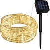 JAYIJAXIN 39Ft 100 LED Solar Powered Tube Light Solar Rope