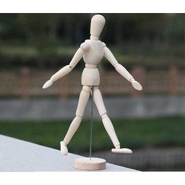 Smiti Drawing Doll Wooden Medium (20 cm)