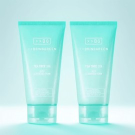 Sweet Coco Partners Bring Green Tea Tree Cica Deep Cleansing Foam 120ml 2pcs / 브링그린 티트리 시카 딥 클렌징폼 120ml 2개