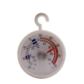 1 Piece Fridge Freezer Thermometer Fridge Thermometer Dial Fridge Thermometer with Coloured Zones Ideal Thermometer for Cooling Temperature Control