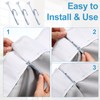 80 Pcs Metal Slip-on Drapery Hooks - Metal Curtain Hooks