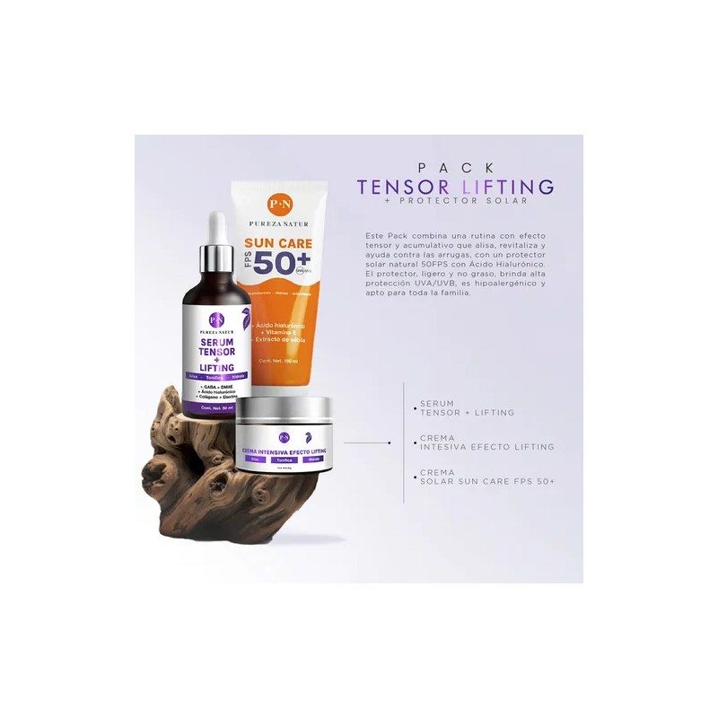 Kit Pureza Natur Protector Solar Pack Lifting Serums