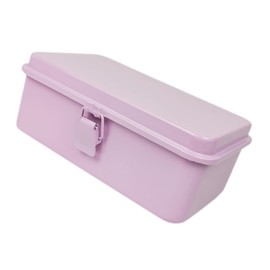 Operitacx Box Metal Tool Box with Lock Durable Portable Storage Container for Organizing Mechanics Tools Heavy Duty Case for Home and Car Use