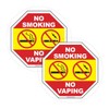 No Smoking No Vaping Window Decals (2 Pack) - 5