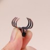 5Pcs Bronze Mini Metal Hair Claw Clips for Women,Mini Metal