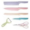 RIVERSOFY Juego De 6 Cuchillos Cocina Profesionales Acero Inoxidable