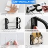 DEYILIAN Wall Mounted Shoes Rack 4 Pack, Hanging Shoe Organizer,