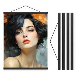 Travelization Magnetic Poster Hanger 40” Poster Frame with Strong Magnets, Complete Hanging Kit for Art, Maps, Pictures and More, Fits 40x27, 40x30, 40x36 and 40x48, Black