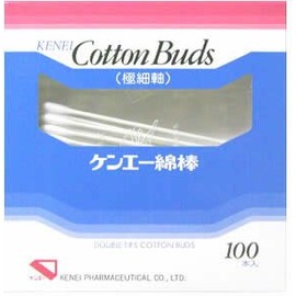 健栄製薬 ケンエー綿棒 極細軸 100本入り