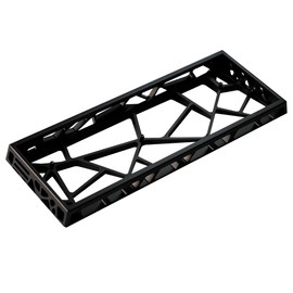 YMDK 60% Hollow60 GH60 Aluminum Case for Wooting60HE Poker2 Pok3r DZ60 YD60MQ GK61 GK64 DK64 Similar to Holy60 (Anodized Black)