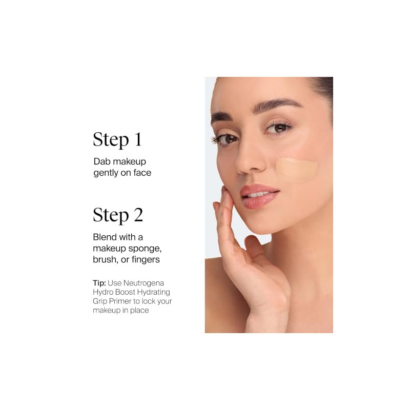 Neutrogena Hydro Boost Tinte de maquillaje líquido, 1 onza líquida,