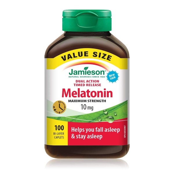 Melatonin 10 mg Maximum Strength Dual Action Timed Release -