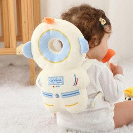 HGTC Baby Head Protector Backpack -Soft & Lightweight Pads - Prevents Bebes Backward Fall Astronauts Plush Stuffed