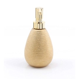 Gedy Gold, G-Astrid Soap Dispenser for Bathroom, Size 16.6 x 8.3 x 8.3 cm, Weight 0.226 kg, Ceramic Soap Dispenser, 2 Year Warranty, R&D Design, Unique