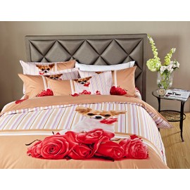 Dolce Mela DM487Q 6-Piece Luxury Duvet Cover Set, Queen
