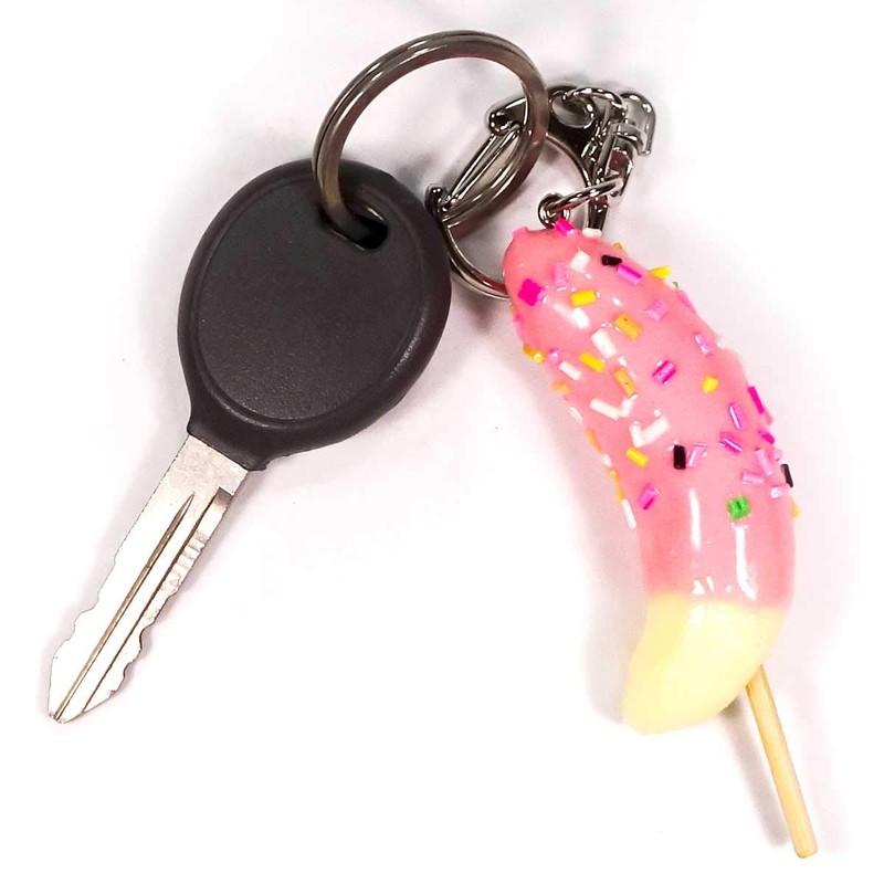Food Sample Keychain Choco Banana (Pink) 285PK