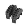 Hailo Foot Set for Spar 72 x 25 mm Black